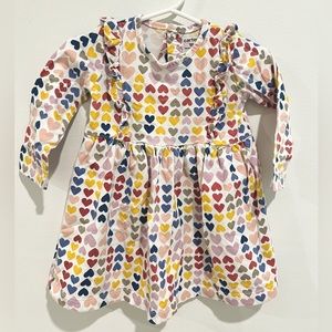 Adorable Carter’s Heart Dress - Toddlers - Multi-Colored